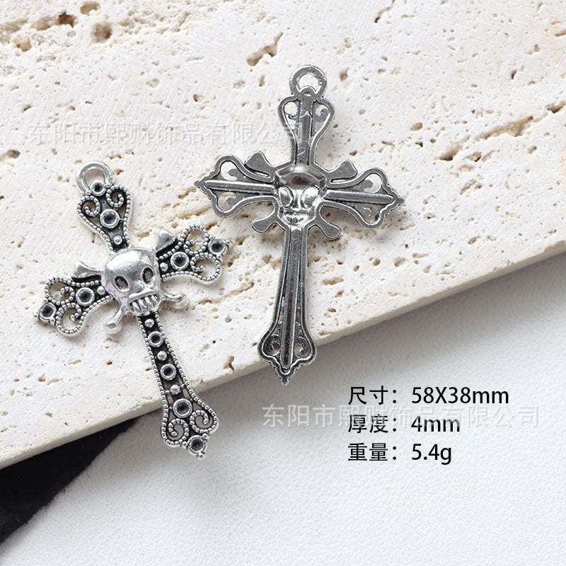Wholesale Zinc Alloy  Pendant Necklace Set,  Dark Series DIY Jewelry Components for Keychains and Fashion Accessories