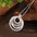 Wholesale  Enamel Ring Hollow Geometric Line Pendant Personalized  Necklace