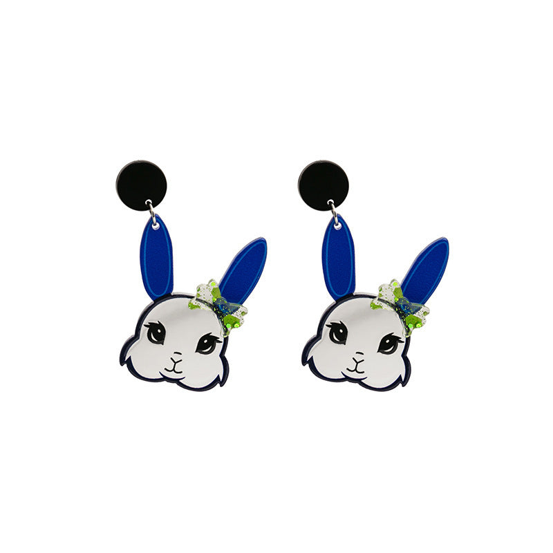 Wholesale Cartoon Cute Rabbit Acrylic Earrings
