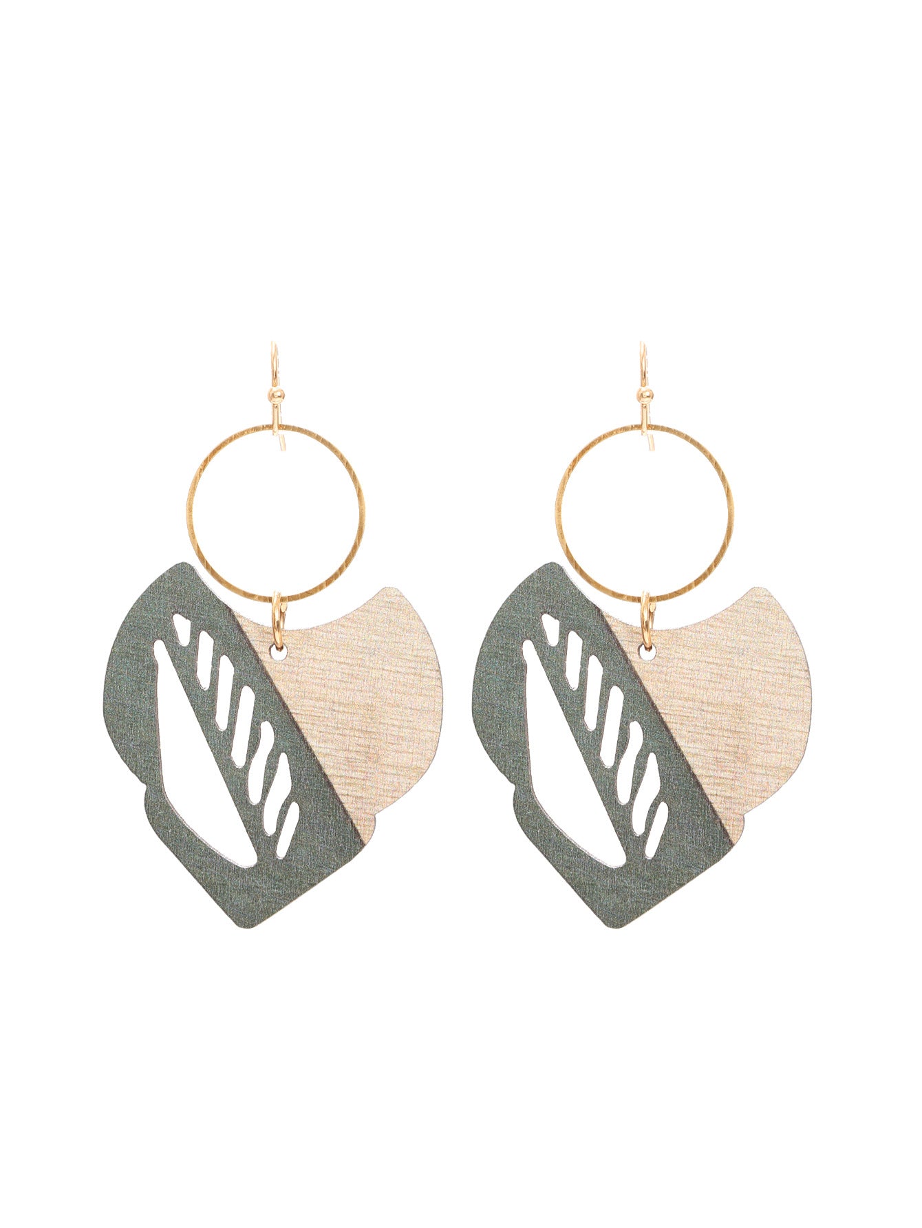 Wholesale Retro Bohemian Hollow Wooden Earrings
