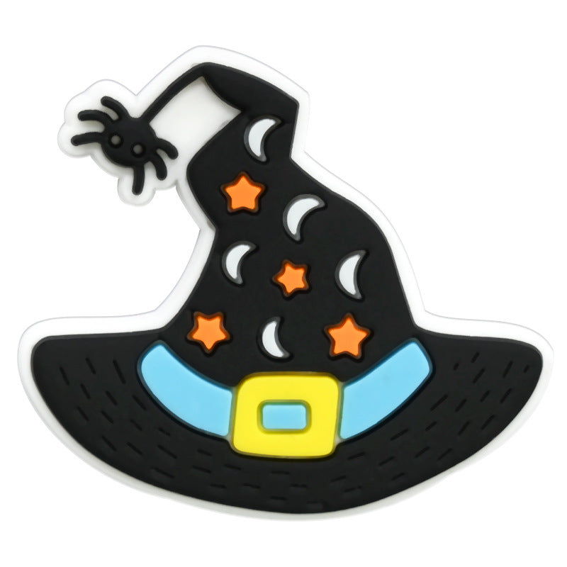 Wholesale Random 100pcs Halloween PVC Soft Rubber Shoe Buckle Decoration ACC-SC-RYY071