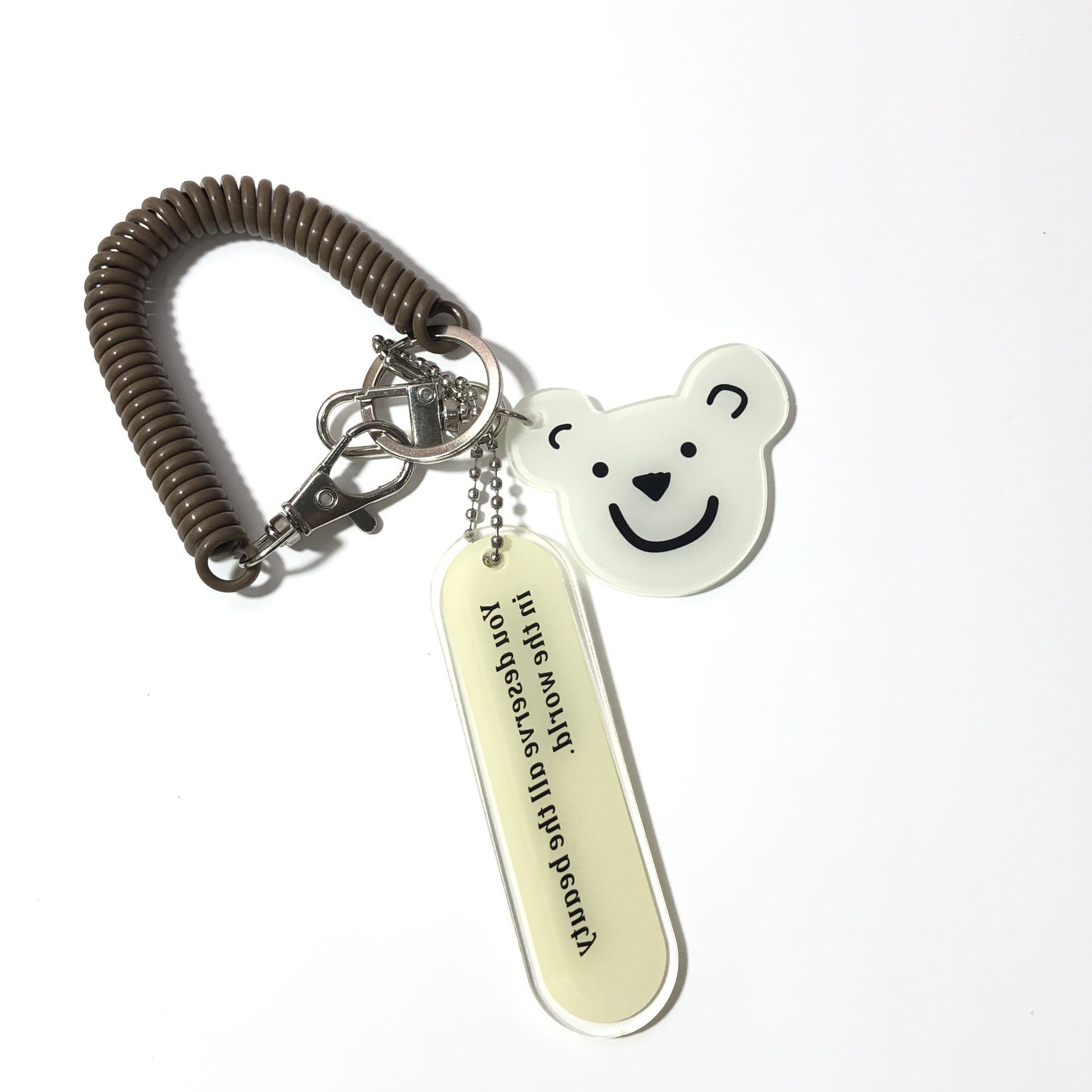 Wholesale Cartoon Bear Smiley Face Pendant Keychains ACC-KC-Buding001