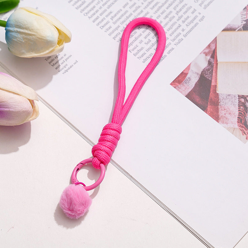 Wholesale Cloth Woven Lanyard Colorful Minimalist Keychain Strap,  Everyday Use for Phone Water Bottle