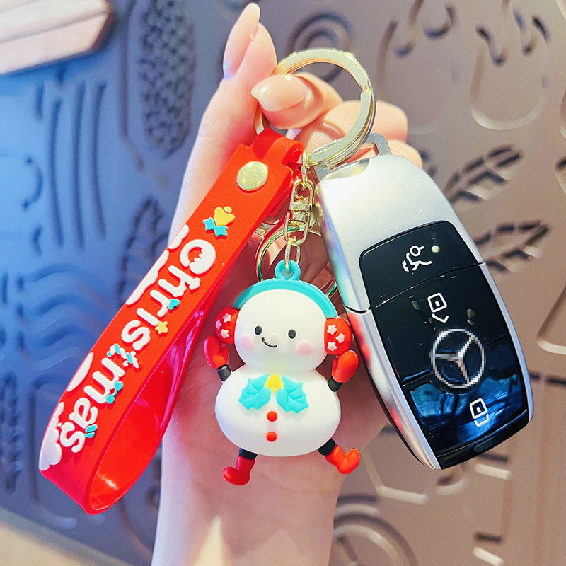 Wholesale Cartoon Christmas PVC Soft Keychain Creative Keychain ACC-KC-HangLi005