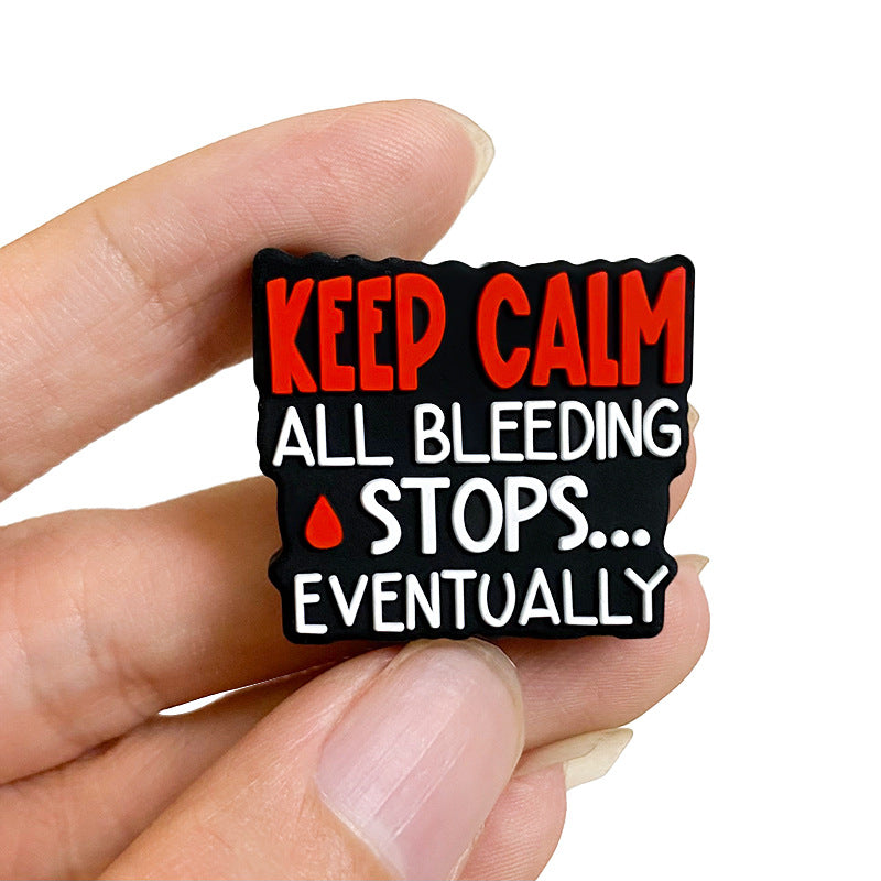 Wholesale 10pcs Silicone Cartoon Fun English Letter Focal Beads ACC-BDS-WDX119