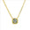 Wholesale Colorful geometric square zircon clavicle pendant necklace