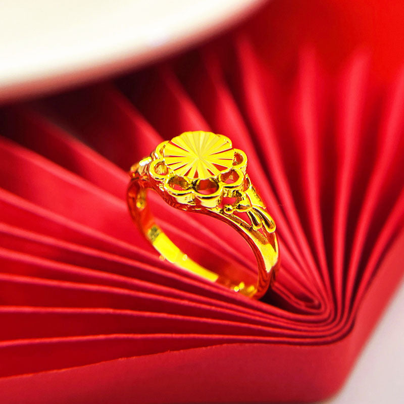 Wholesale Gold Petal Ring ACC-RS-WanXi012