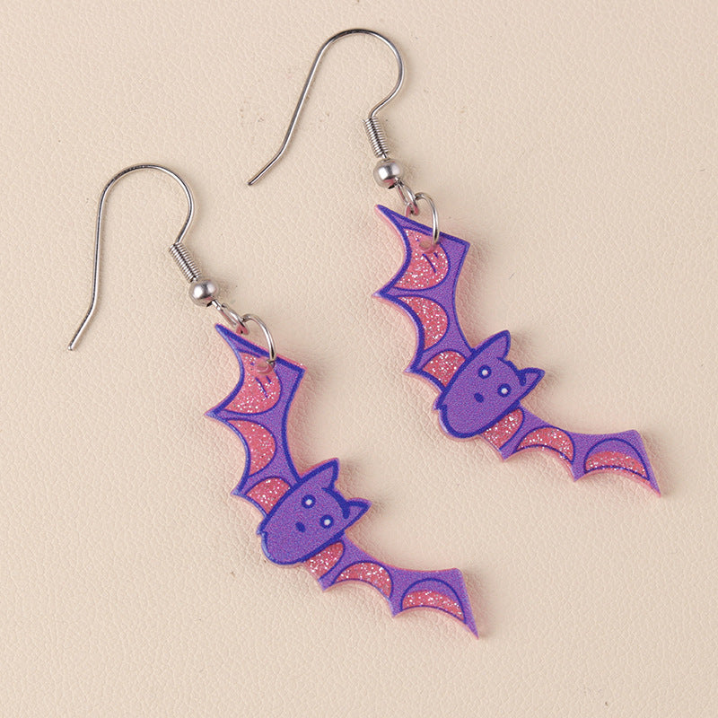 Wholesale  Acrylic  Cartoon Fun Ghost Pumpkin Earrings