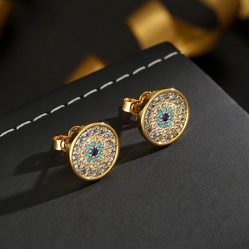 Wholesale  Retro Zircon Earrings Luxury Earrings