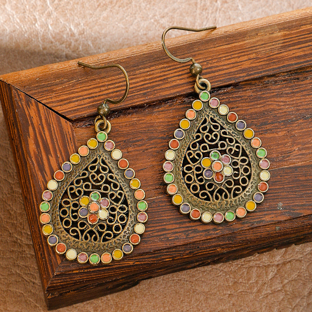 Wholesale Zinc Alloy Maillard Style Earrings Set