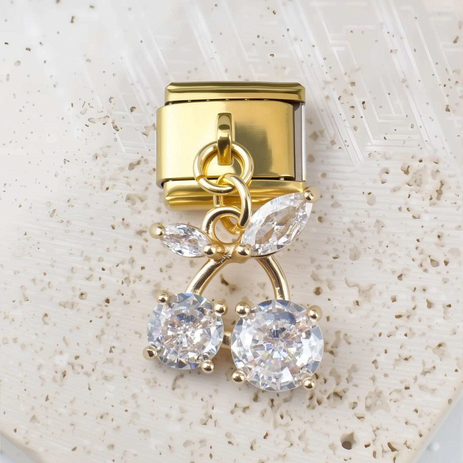 Wholesale 5pcs/ pack Nature Italian Charms Single Section Creative Stainless Steel Composable Bracelet