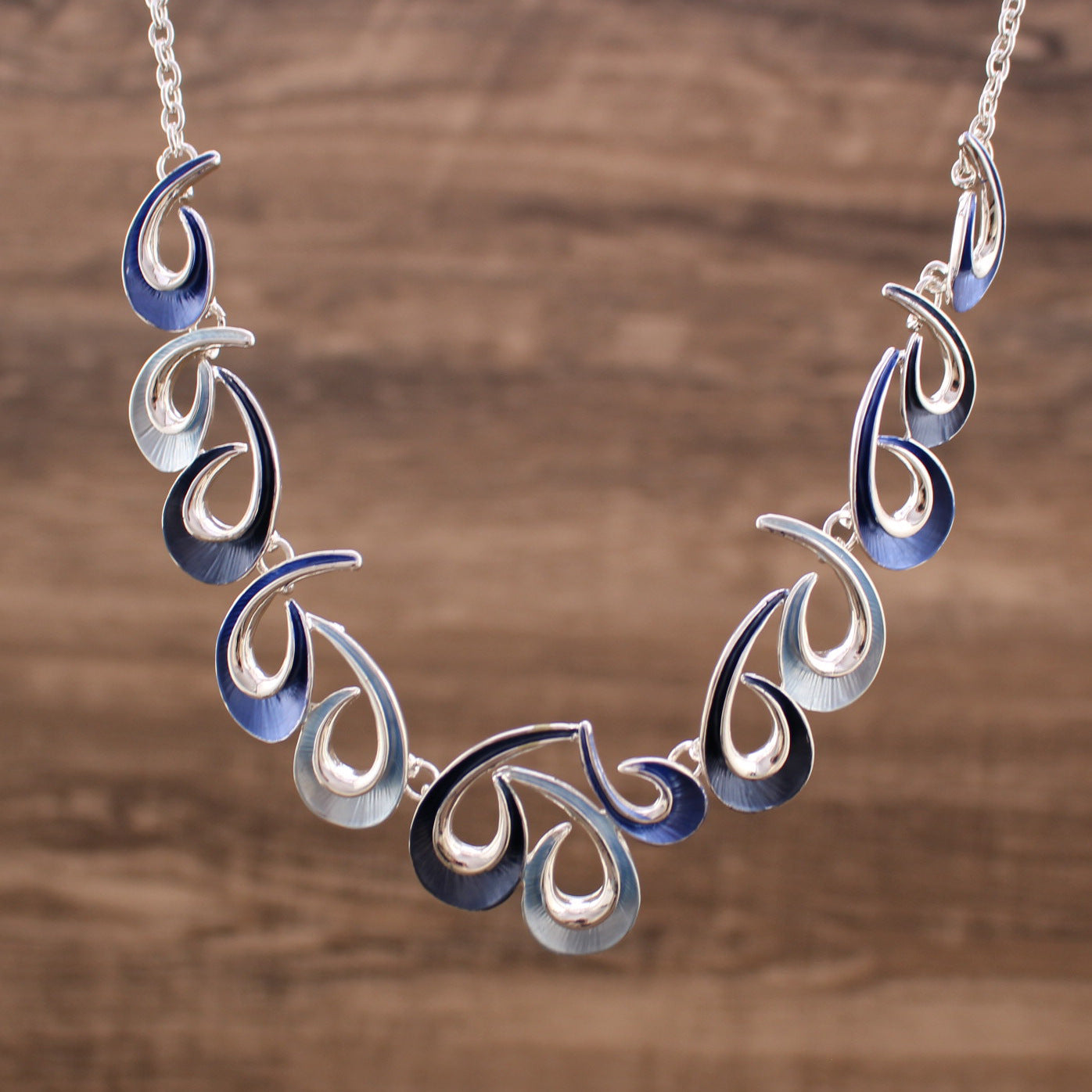 Wholesale  Color Coated Geometric Necklace