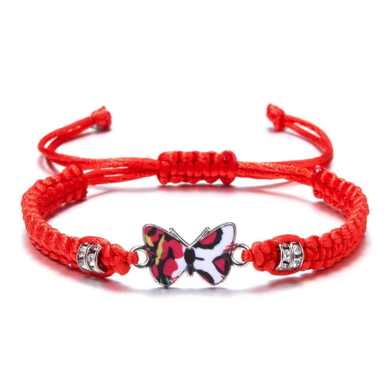Wholesale hand-woven couple butterfly bracelet