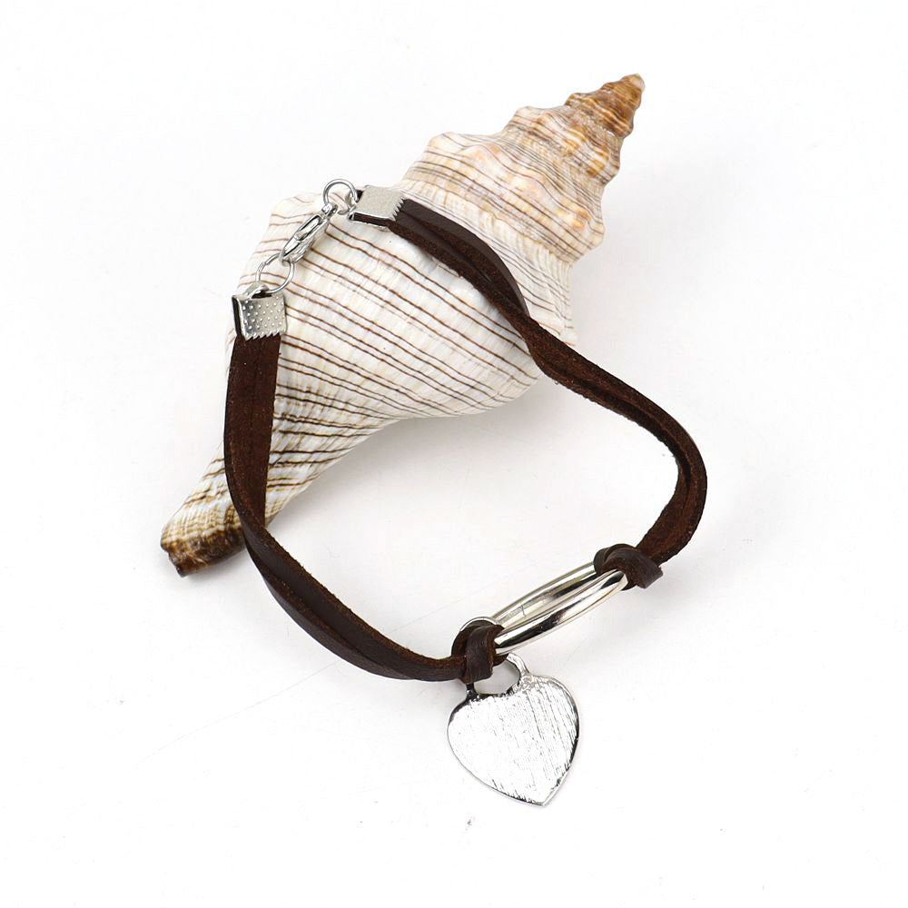 Wholesale Black Alloy Bow Heart Bracelet - Trendy Fashion Jewelry Accessory for Gift Resale