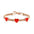 Wholesale  Love Titanium Steel Bracelet Dropping Oil Peach Heart-shaped Couple Bracelet