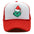 Wholesale Christmas green hair monster embroidered label grid baseball cap
