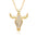 Wholesale  fashion personality bull women's 18K pendant necklace