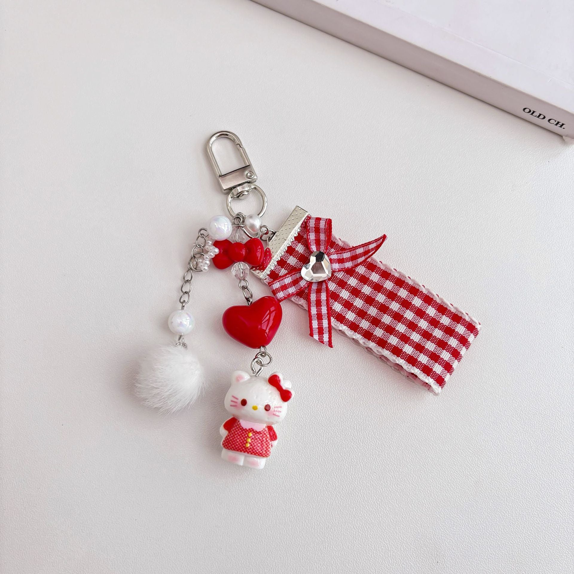 Wholesale  Bow Cat Mobile Phone Chain Keychains