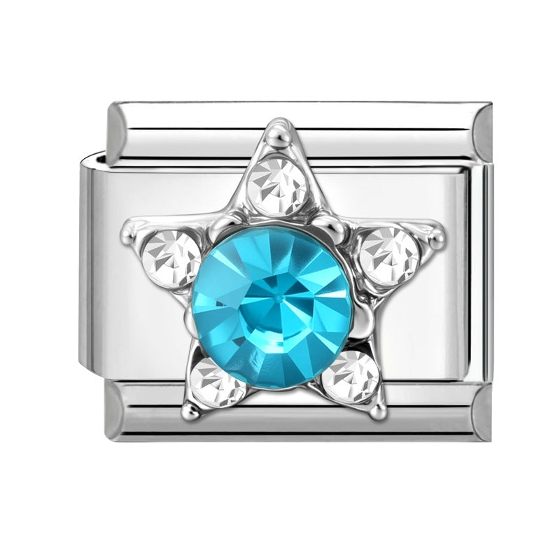 Wholesale Italian Charm Bracelet 9mm DIY Splicing Cute Creative Stainless Steel Composable Bracelet