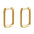 Wholesale 18K Golden U-shaped Earrings Geometric Stainless Steel Fashion Earrings