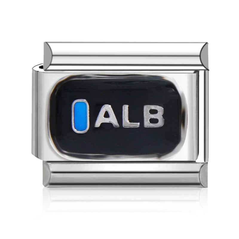 Wholesale Italian Charm Bracelet 9mm DIY Splicing Cute Creative Stainless Steel Composable Bracelet