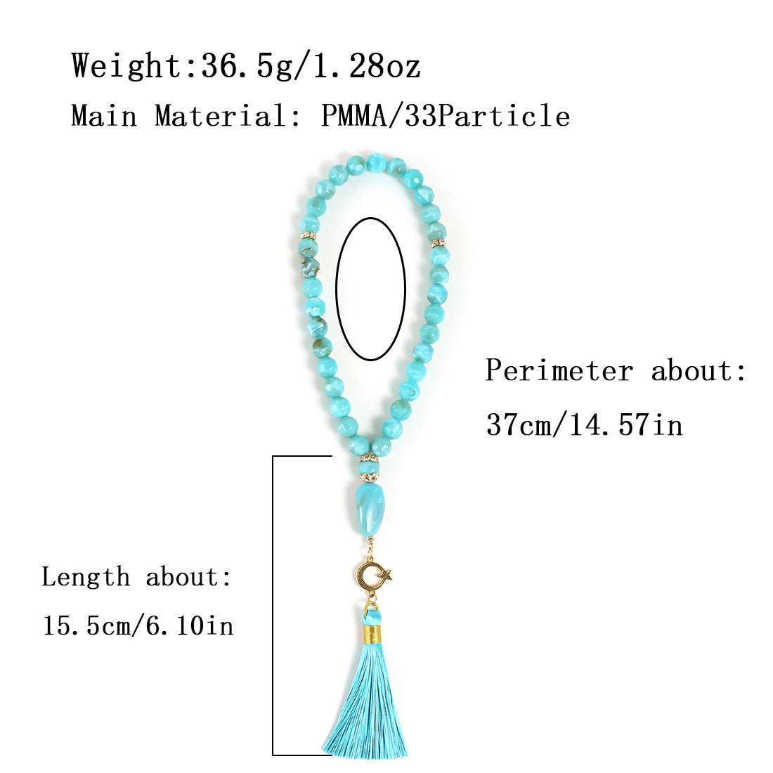 Wholesale Muslim Rosary Cut Round Bead Bracelet