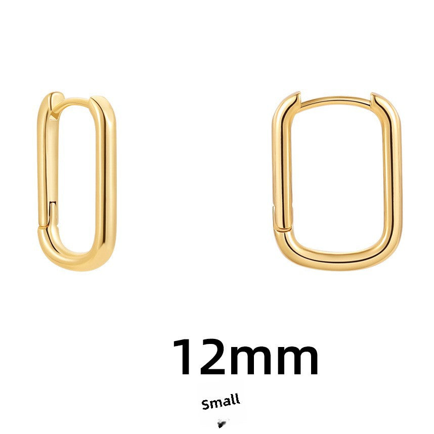 Wholesale Stainless Steel Earrings Hollow Copper Five-pointed Star Love Earrings