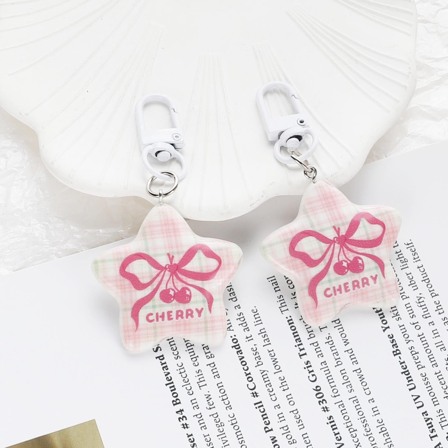 Wholesale Cherry Star Keychain