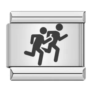 Wholesale Italian Charm Bracelet 9mm DIY Splicing Removable Sports Stainless Steel Composable Bracelet