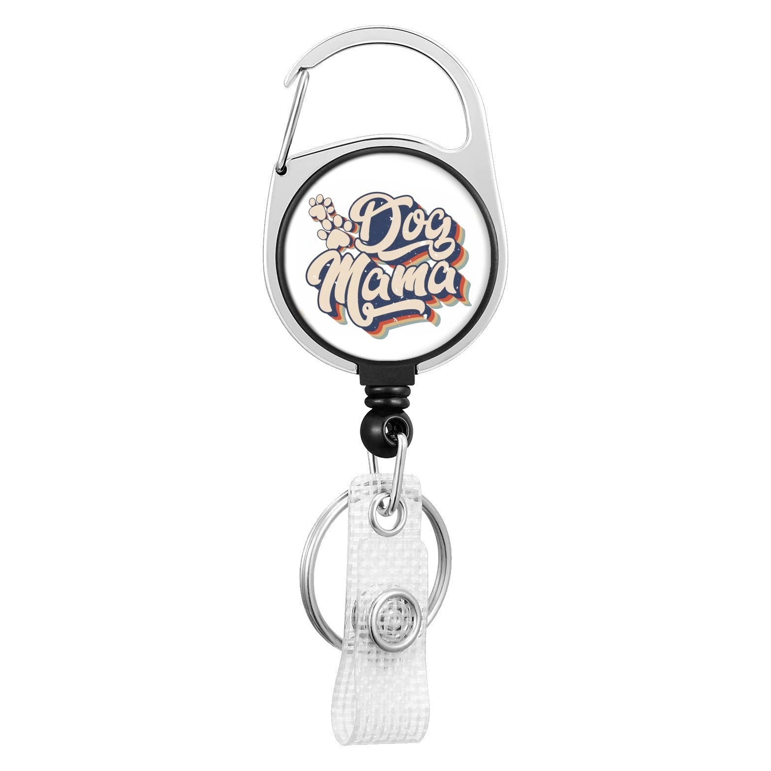Wholesale Medical Series Acrylic Retractable Rotating Badge Keychain