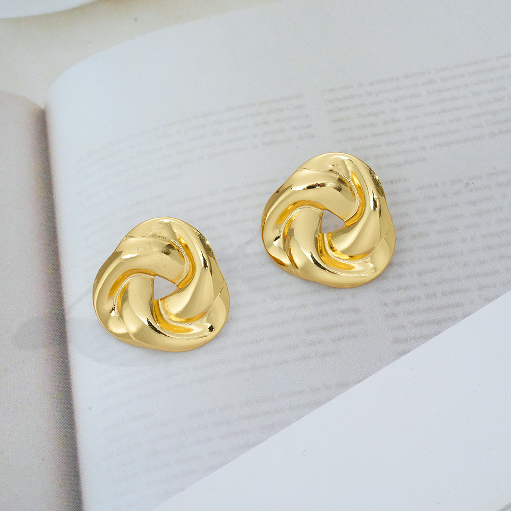 Wholesale Chic Flower and Butterfly Design Titanium Steel Earrings Fashion Jewelry Accessory for Party Wear
