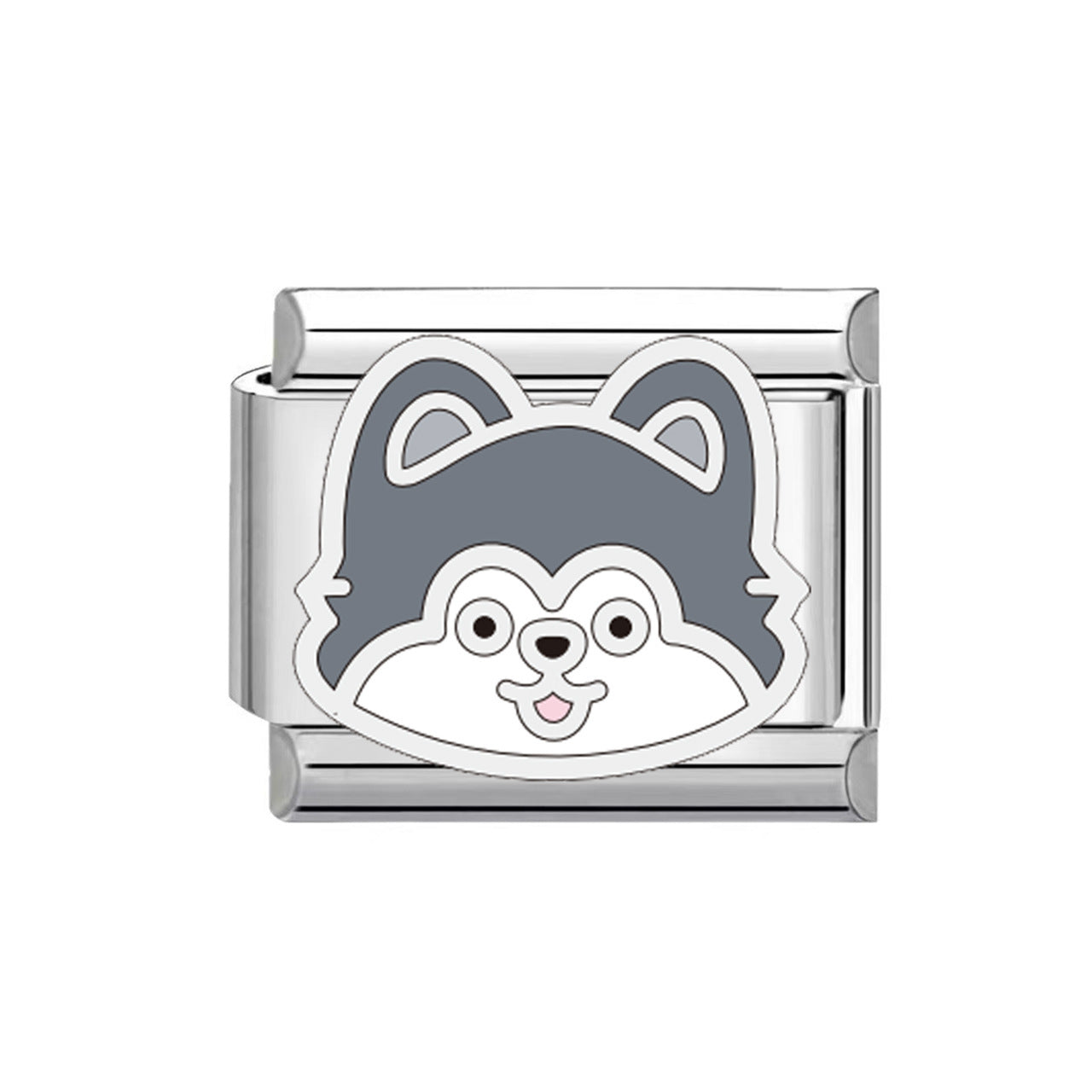 Wholesale 9mm Italian Charm Starter Bracelets DIY square Single Section Creative Stainless Steel Composable Bracelet