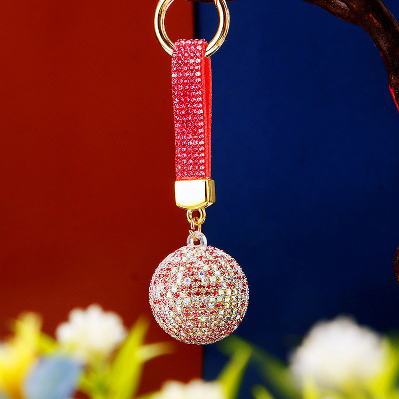 Wholesale Creative Diamond Mixed Color Ball Alloy Keychain ACC-KC-RuiYuan009