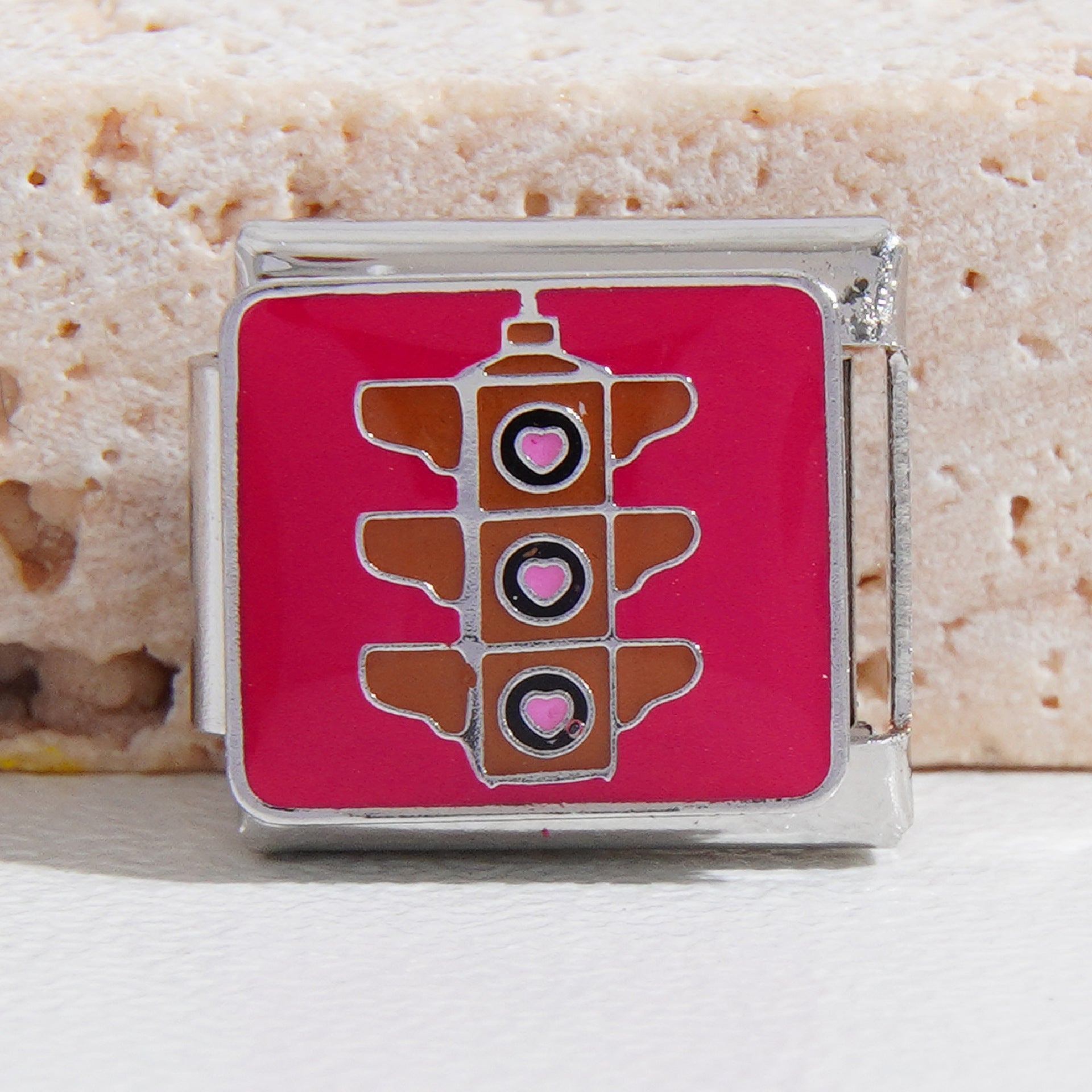 Wholesale Italian Charm Bracelet 9mm DIY Splicing White Series Stainless Steel Composable Bracelet