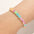 Wholesale luminous color smiling face beaded elastic ladies bracelet