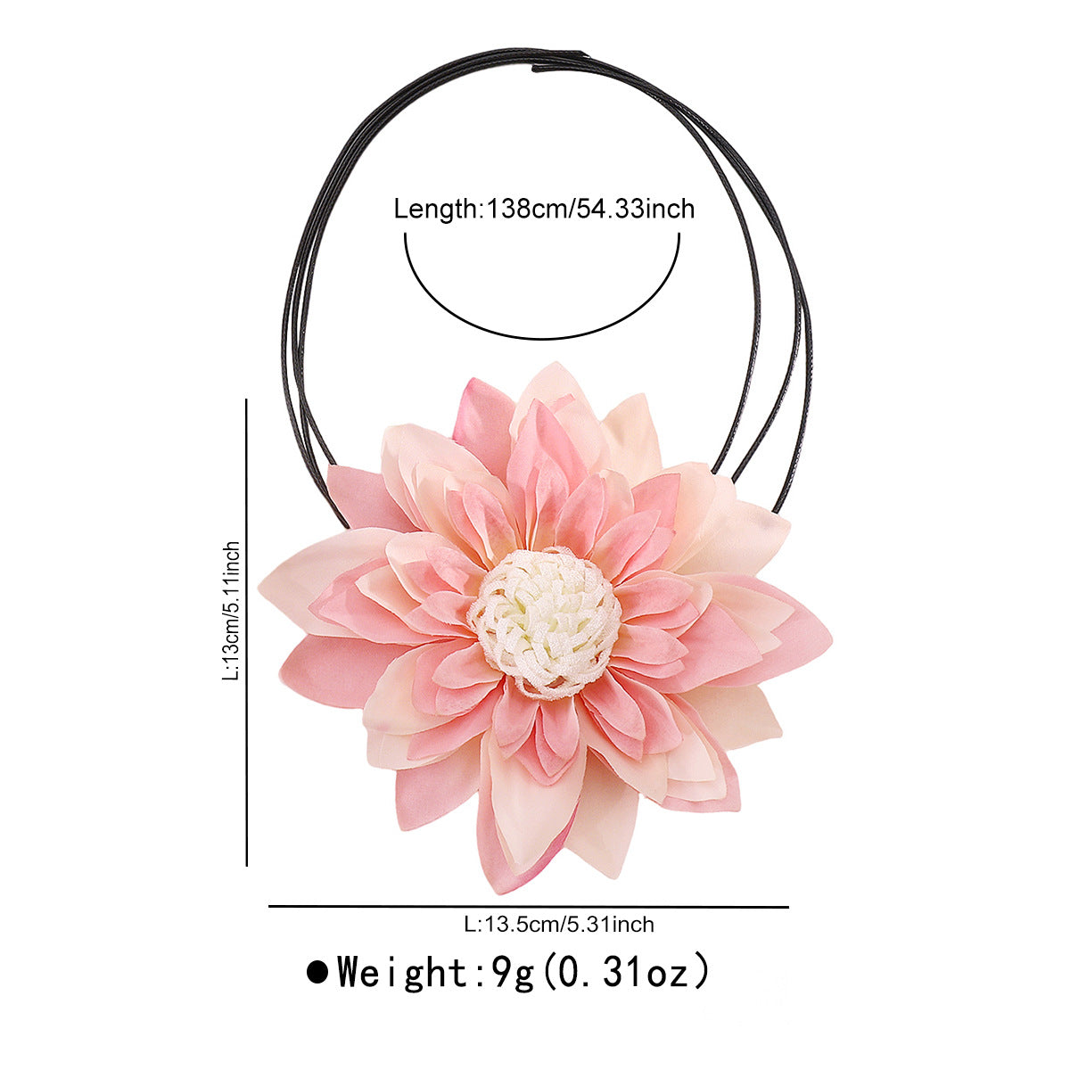 Wholesale Exaggerated Multi-Layered Colorfulful Flowers Casual Style Necklace