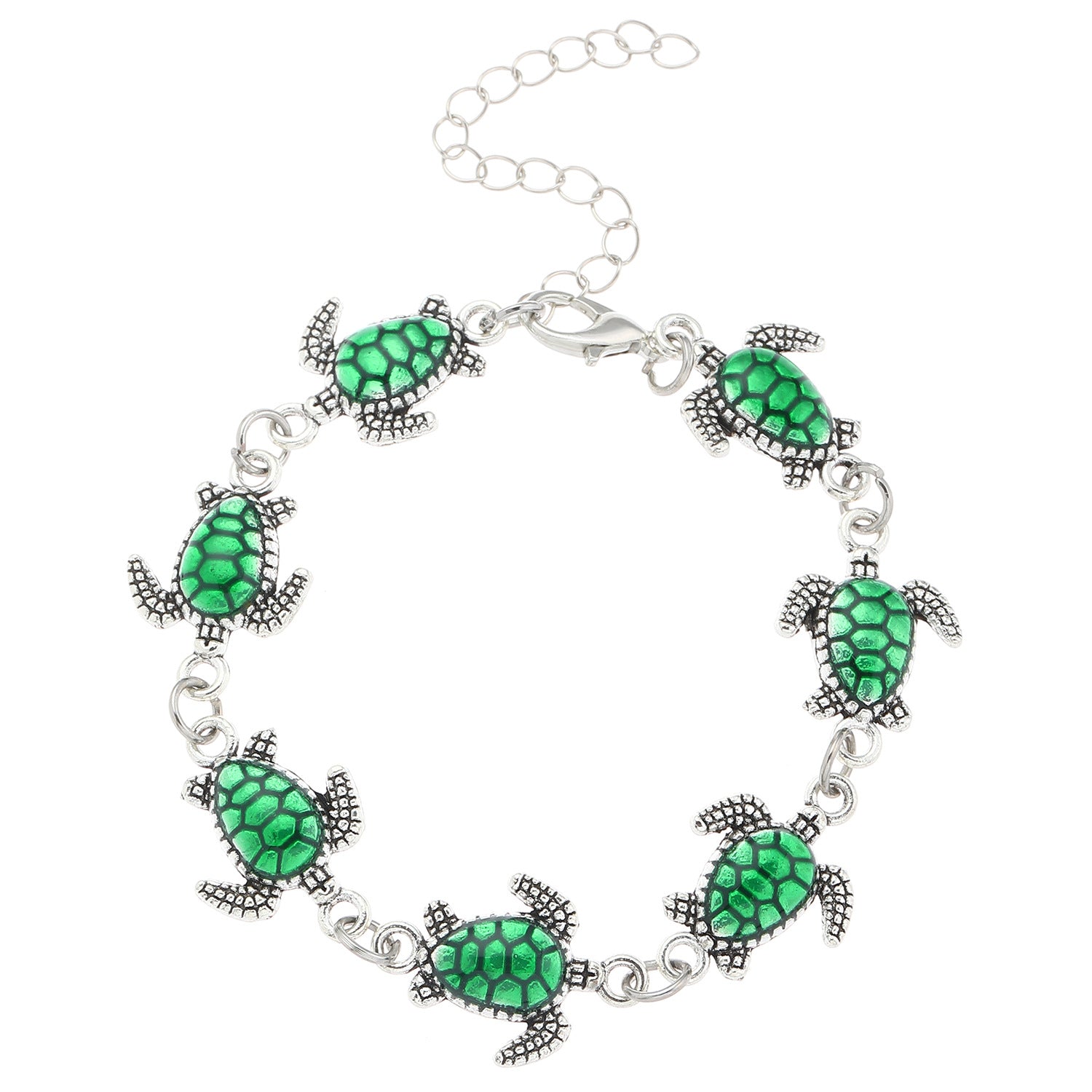 Wholesale  beach holiday style alloy turtle handmade bracelet