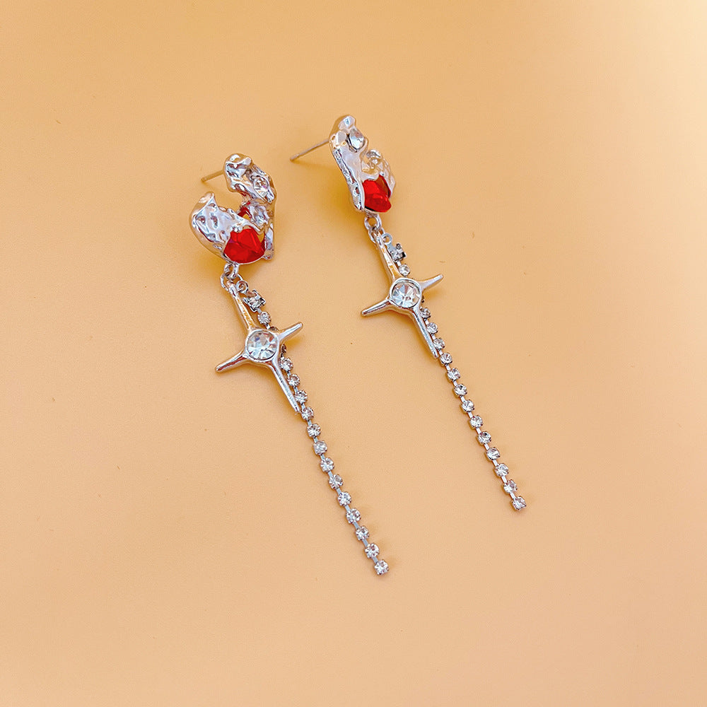 Wholesale   Love Star Tassel Earrings