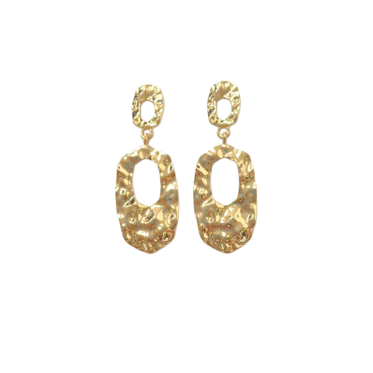 Wholesale Trendy Liquid Metal Earrings Set - Fashion Drop Earrings with Water Wave Design,  Jewelry Accessory for Women,  Boutique Resale