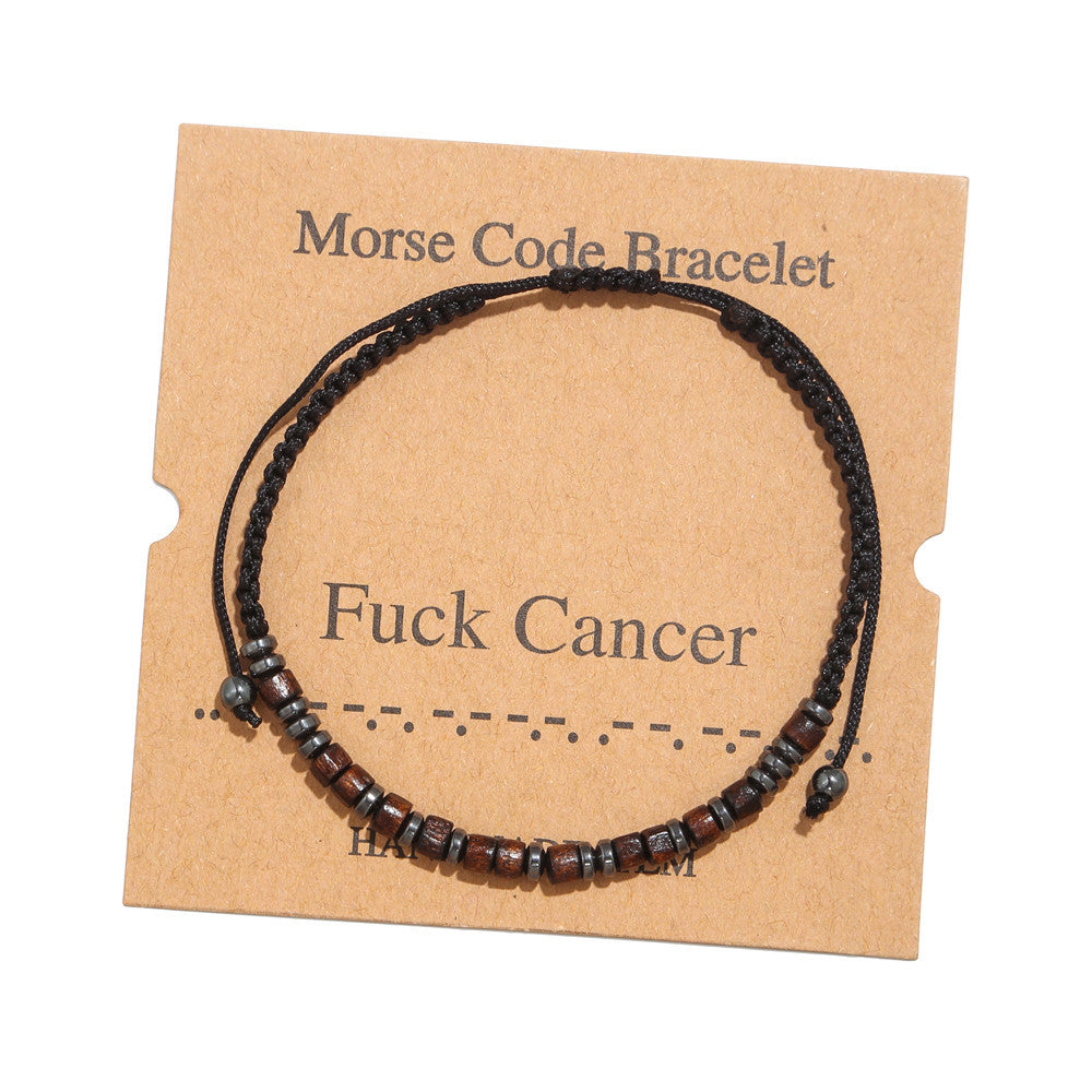 Wholesale Morse Code Letter Number Couple Bracelets