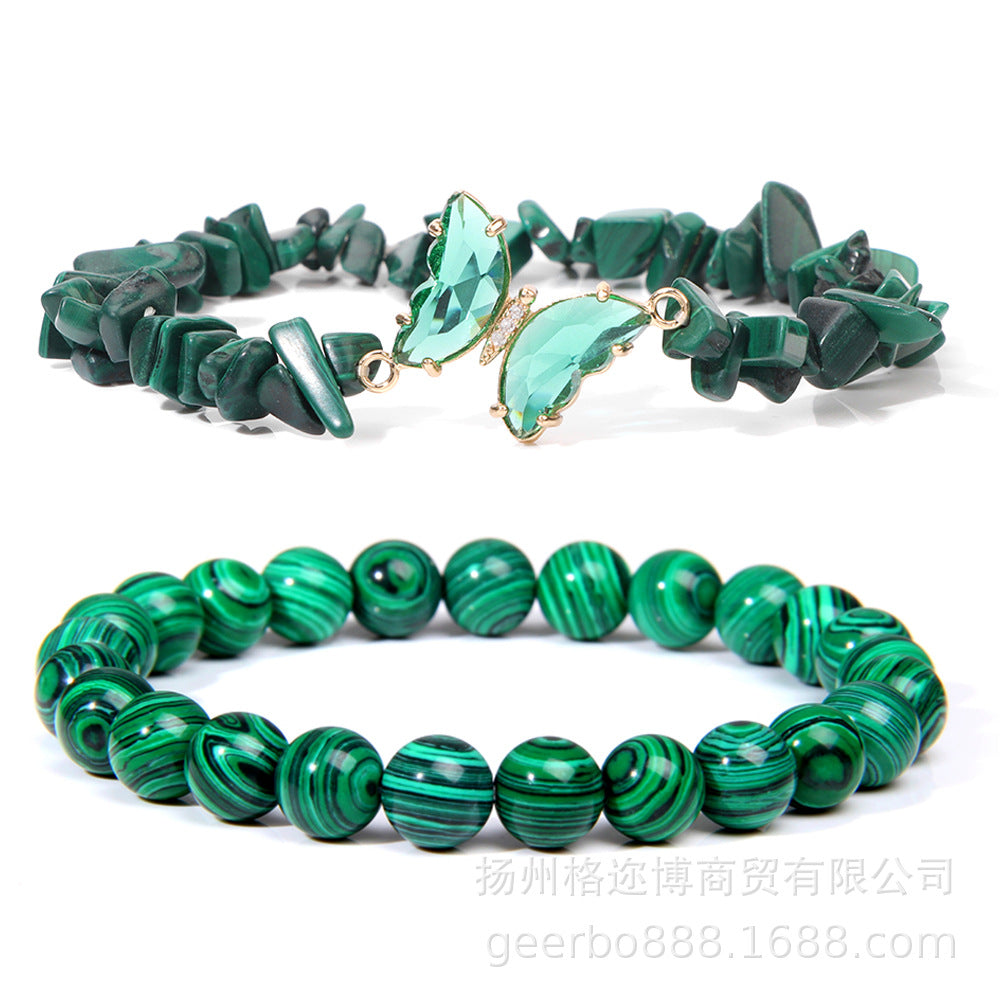 Wholesale Natural Stone Bracelet Amethyst Gravel Double Layer Lapis Lazuli Jewelry ACC-BT-GEB005