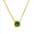Wholesale Colorful geometric square zircon clavicle pendant necklace