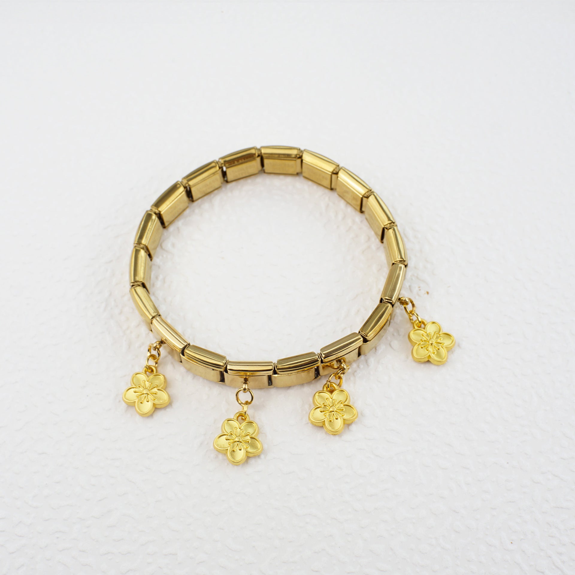 Wholesale 5pcs/   pack Single Section Creative Stainless Steel Composable Bracelet