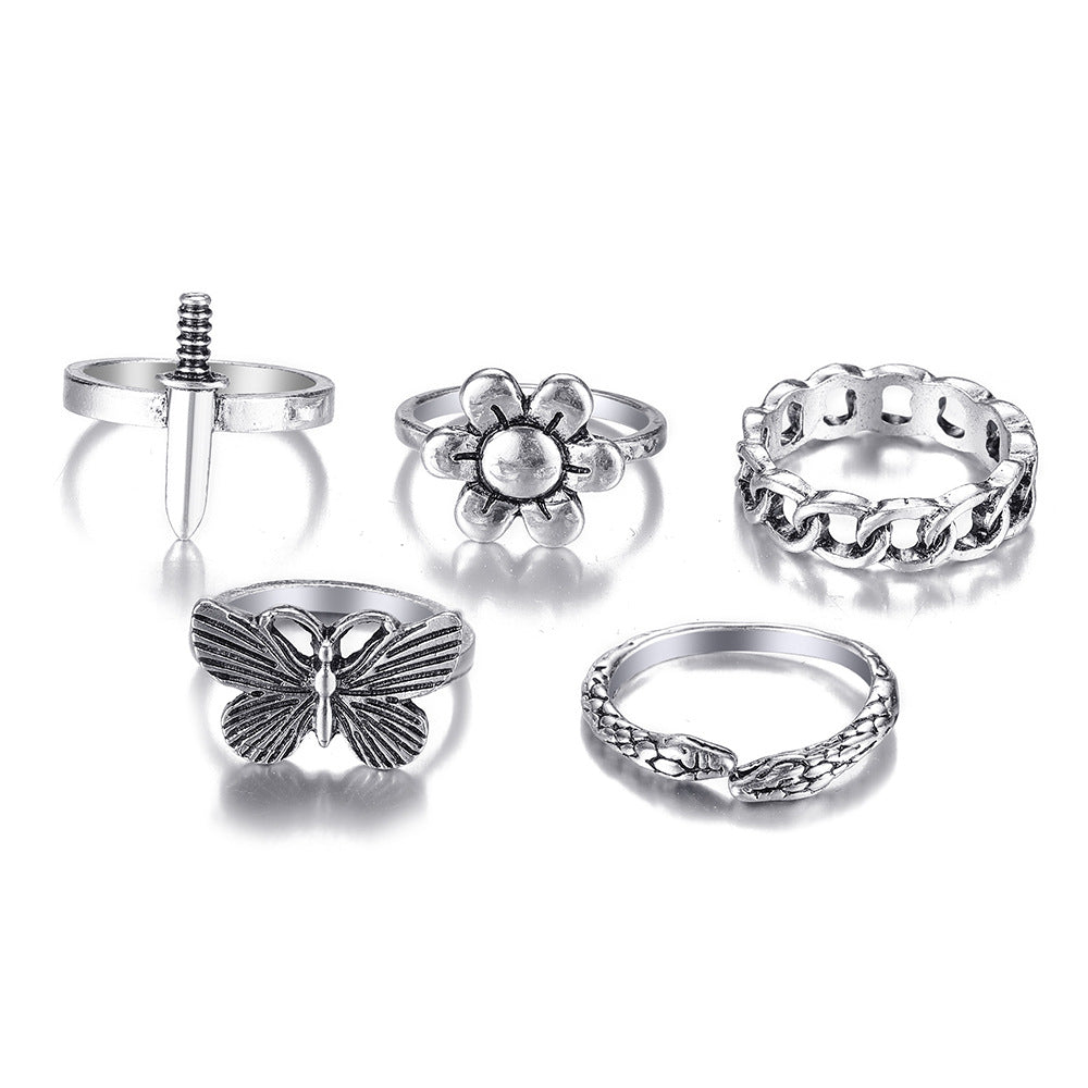 Wholesale  creative fashion ring set ladies jewelry