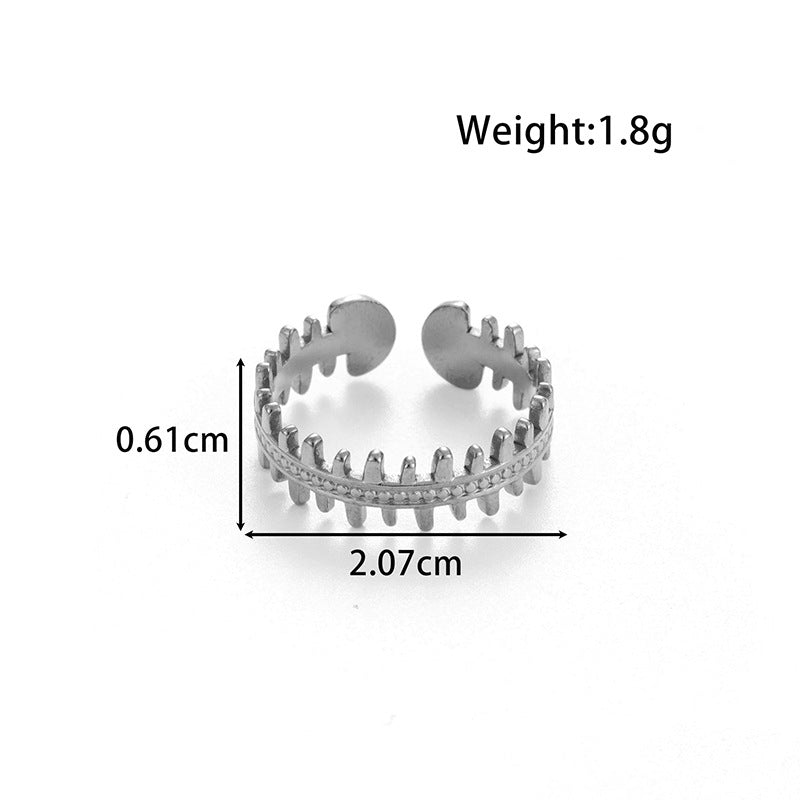 Wholesale  geometric popular love encircling titanium steel irregular ins style simple  ring