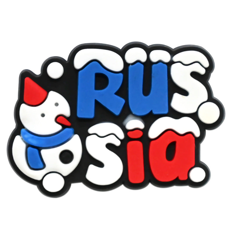 Wholesale Random 200pcs Russian Series Shoe Accessories Shoe Charms