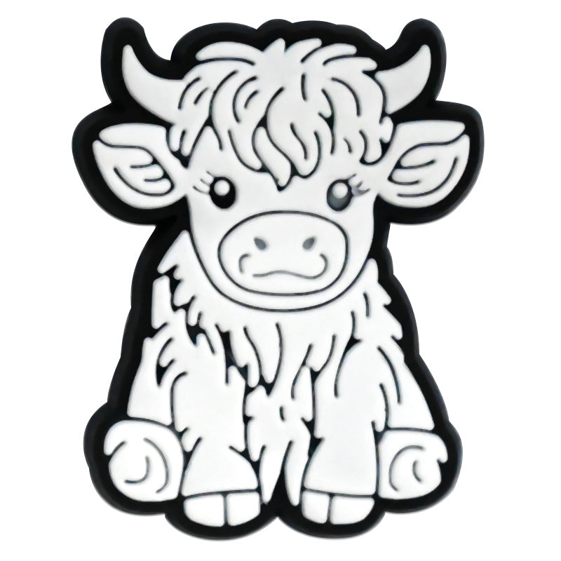 Wholesale Random 100pcs Scottish High Low Cow Shoes Accessories Shoes Charms ACC-SC-RYY048