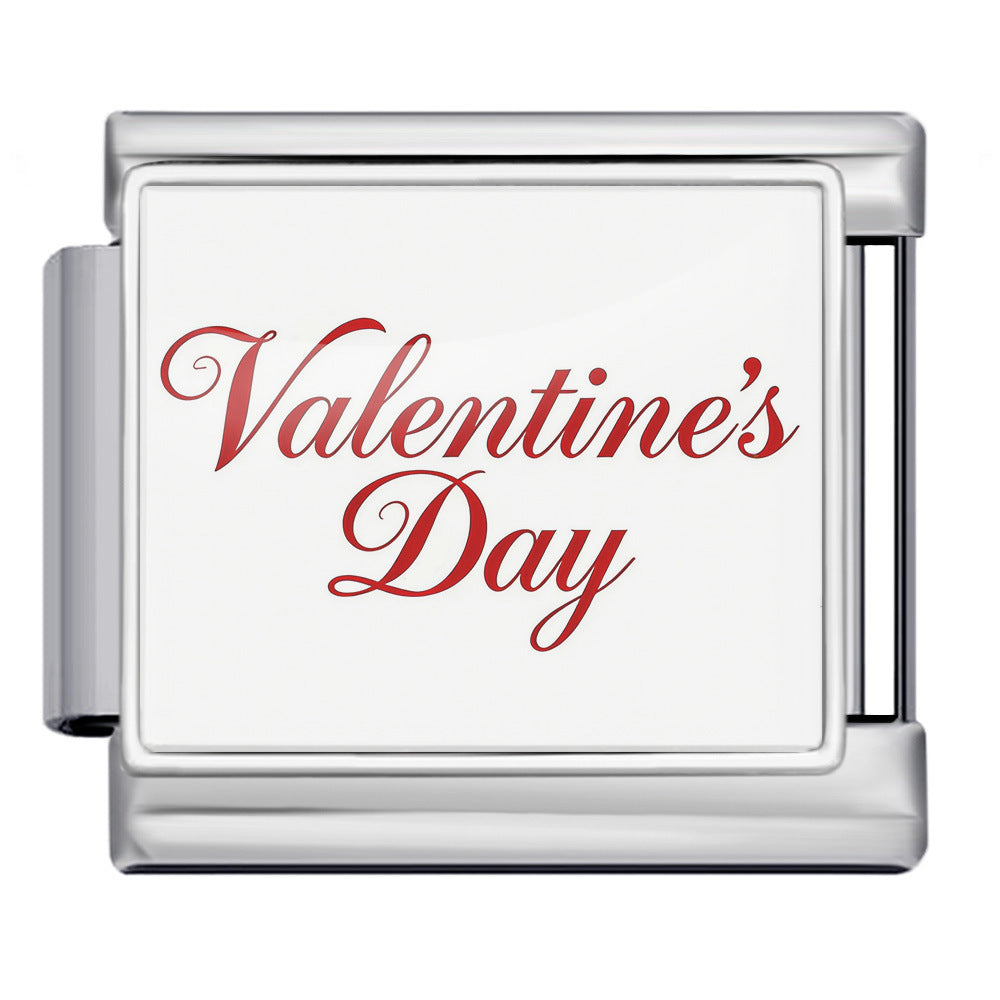 Wholesale 9mm Italian Charm Starter Bracelets DIY Valentine' s Day Heart-Shaped Stainless Steel Composable Bracelet