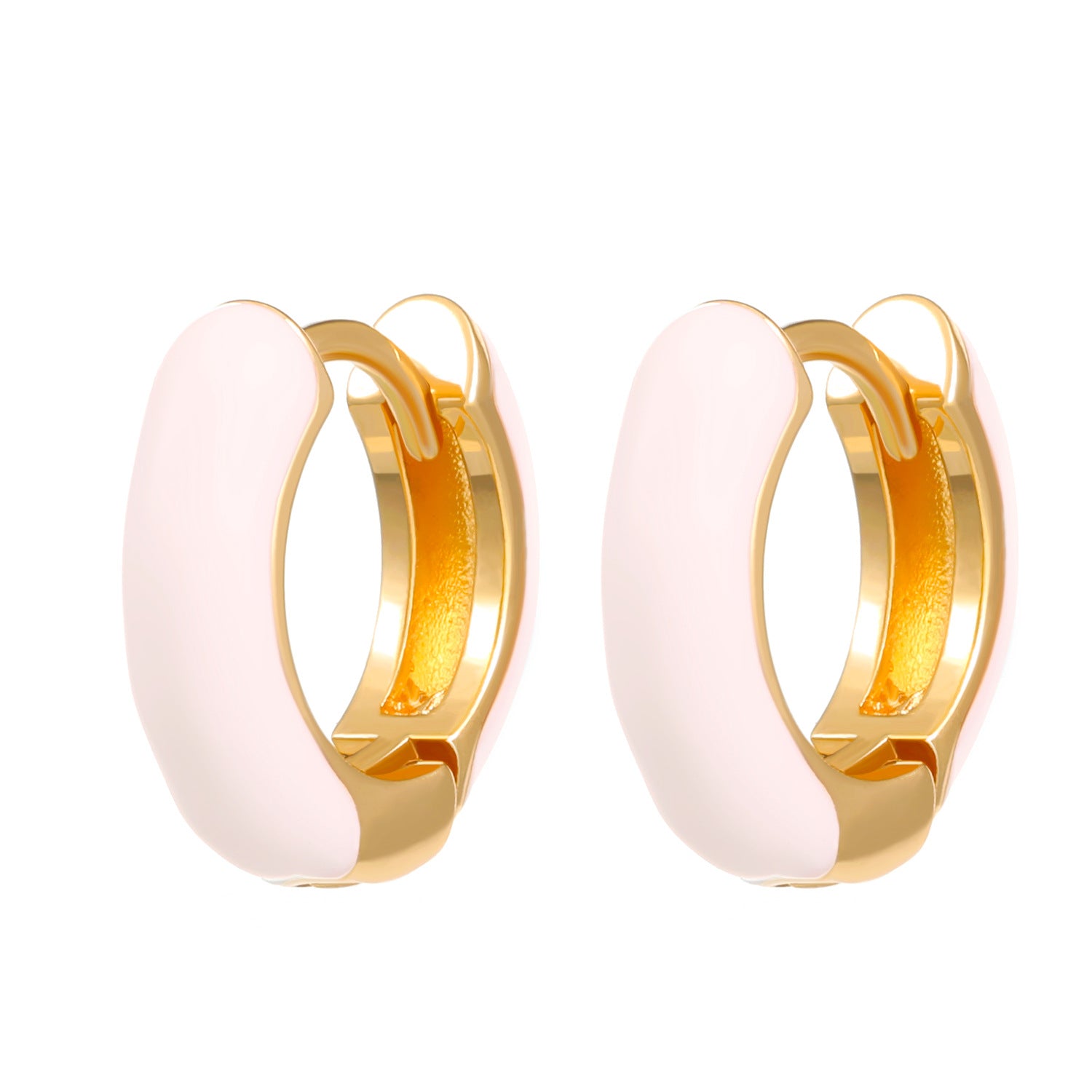 Wholesale  color drop oil C- shaped earrings