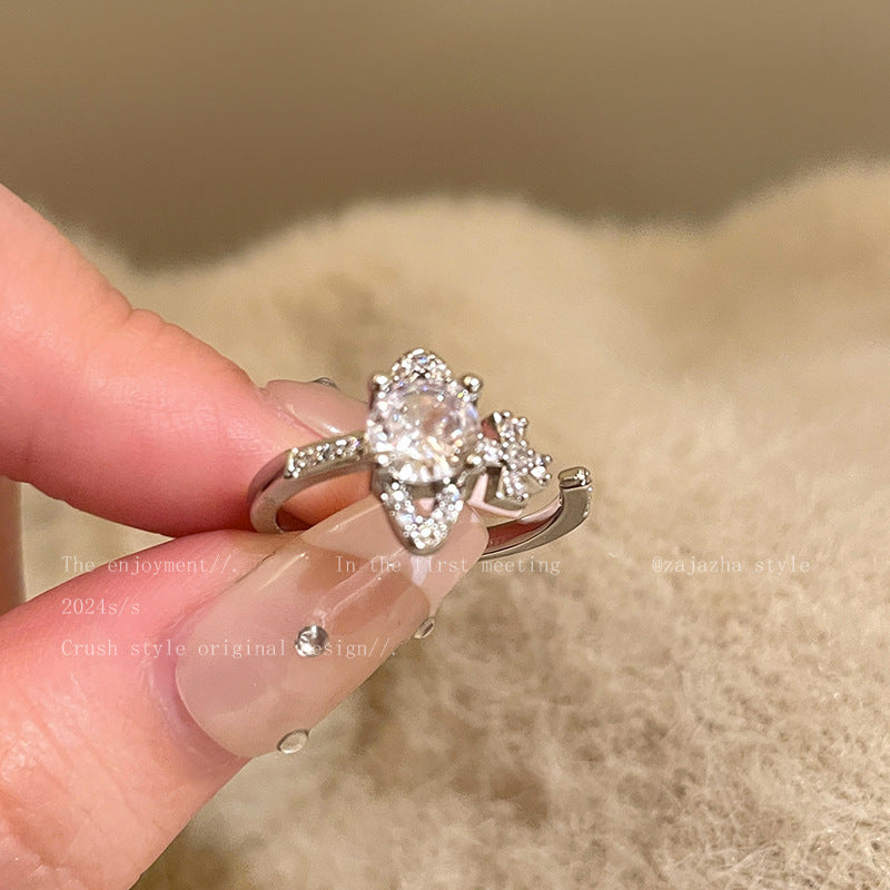 Wholesale Leopard Planet Zircon Adjustable Ring